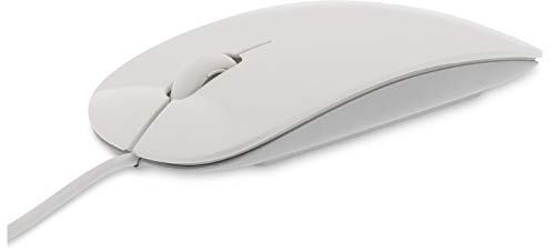 LMP 20411 Easy Mouse USB mit 2-Pulsenten und Rollen, weiß/silberfarben von LMP