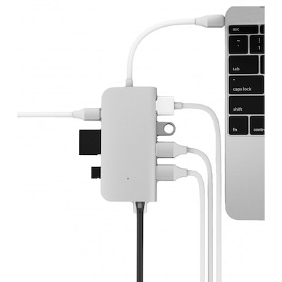 LMP 8 Port USB-C mini Dock silber von LMP