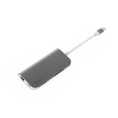 LMP 8 Port USB-C mini Dock space grau von LMP