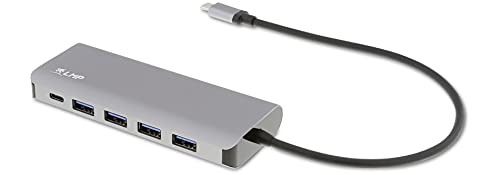 LMP Hub USB-A (4) und LMP (3) Hub mit 7 Ports Ladefunktion (BC1.2) externes Netzteil (36W) Spacegrau von LMP