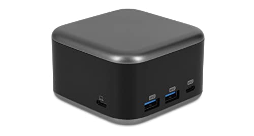 LMP PowerDock – 100-W-GaN-Netzteil und 5-Port-USB-C-Dock mit USB, HDMI 2.0 und Gigabit-Ethernet – 25189 (schwarz) von LMP