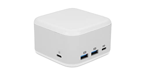 LMP PowerDock GaN Netzteil (100 W, USB-C Dock, 5 Ports, USB 2.0, HDMI 2.0, Gigabit Ethernet - 25186 (Weiß) von LMP