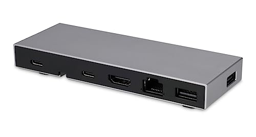 LMP USB-C Compact Dock 2-4K 6-Port USB-C Dock, ideal für MacBook Air/Pro M1/M2 - Space Grau von LMP