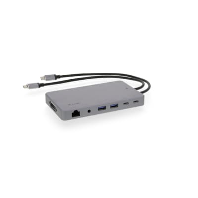 LMP USB-C Display Dock 2 4k 12-Port space grau von LMP