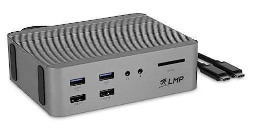 LMP USB-C SuperDock 15-Port Dual-Link USB-C Dock Aluminium, Sideral Grey, 22203 von LMP