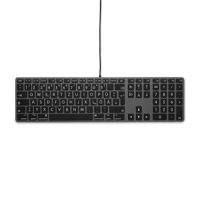 LMP kabelgebundene Großschrift Tastatur mit Zahlenblock für Mac USB KB-1243-BIG von LMP