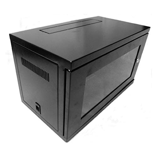 LMS Data 12U 450mm Tiefer Datenschrank, Wandhalterung, 19-Zoll-Gestell (B550m x T450mm) - Front-/Rückproﬁle, Multifunktions-WandGestell-Schrank für SMA-Anwendungen, Gestell, IT Daten Netzwerkausrüstung mit Kabelmanagement & Schloss. von LMS DATA