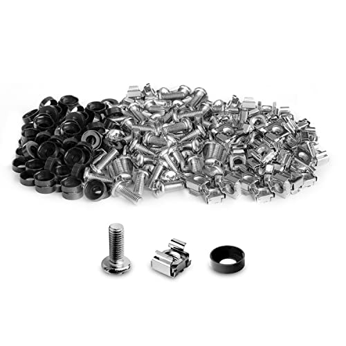 LMS Data M6 Cage Nuts, Bolts and Washers Kit - For Rack Mount Equipment installation on Network cabinets (20 pack, Nickle) von LMS DATA