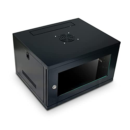 LMS Data Server Rack Datenschrank – 6U 450 mm tief Wandmontiertes 19-Zoll-Schwarzes Lagerregal für Computerausrüstung zu Hause, im Büro, Serverraum mit abnehmbaren Paneelen, vorne abschließbar LMS Data Server Rack Datenschrank – 6U 450 mm tief Wandmontiertes 19-Zoll-Schwarzes Lagerregal für Computerausrüstung zu Hause, im Büro, Serverraum mit abnehmbaren Paneelen, vorne abschließbar von LMS DATA