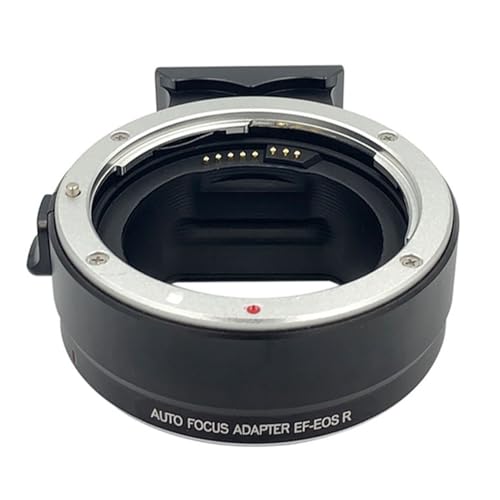 Objektivadapter EF-EOS R, Autofokus-Objektiv-Konverter, Ganzmetallstruktur, Objektiv-Halterungs-Konverter für Canon EF/EF-S Objektiv auf EOS R, RP, R100, R50, R5C, R3, R6, R5 Kameras (schwarz) von LNBEI