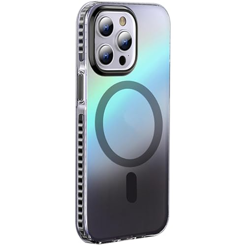 LNGCLTEZ Schutzhülle für iPhone 16/16 Plus/16 Pro/16 Pro Max, kompatibel mit MagSafe, fluoreszierende schillernde Farbe, schlanke, matte, stoßfeste Hülle, 16 Promax, Schwarz LNGCLTEZ Schutzhülle für iPhone 16/16 Plus/16 Pro/16 Pro Max, kompatibel mit MagSafe, fluoreszierende schillernde Farbe, schlanke, matte, stoßfeste Hülle, 16 Promax, Schwarz von LNGCLTEZ