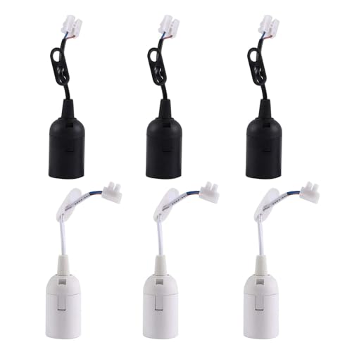 6 Stück Lampenfassung mit Kabel,E27 Lampenfassung,Fassung e27 mit stecker,Lampenfassung mit Kabel,Glühbirnen Fassung,für Baustellen, Renovierungen, Arbeiten 6 Stück Lampenfassung mit Kabel,E27 Lampenfassung,Fassung e27 mit stecker,Lampenfassung mit Kabel,Glühbirnen Fassung,für Baustellen, Renovierungen, Arbeiten von LNGJIN