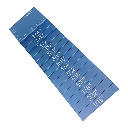 Endmaßsatz 15-teiliges Endmaß-Set, Präzisions-Aluminium-Höhenmessgeräte-Set, Einrichtungsstangen, for Fräser- und Tischkreissägen-Holzbearbeitungszubehör(Beige) von LNHHG