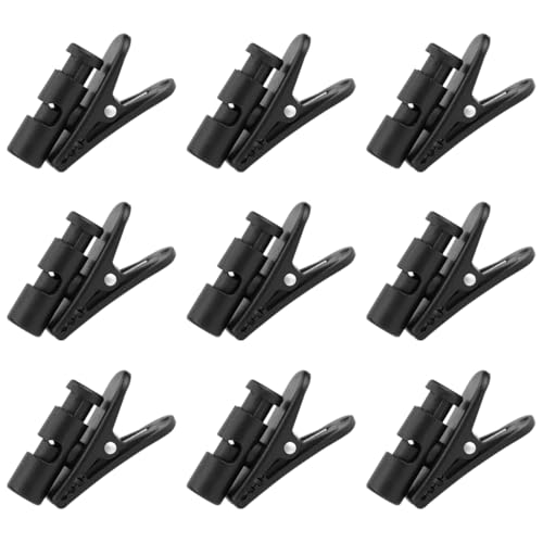LNQ LUNIQI Kopfhörer Kabelklemm, 9 Stück Kunststoff Headset Kabel Clip Schwarz Kopfhörer Draht Clip, 360° Drehbar Mikrofon Kabel Klemme, Kopfhörer Kabel Kleidung Clip für 5mm Kabel LNQ LUNIQI Kopfhörer Kabelklemm, 9 Stück Kunststoff Headset Kabel Clip Schwarz Kopfhörer Draht Clip, 360° Drehbar Mikrofon Kabel Klemme, Kopfhörer Kabel Kleidung Clip für 5mm Kabel von LNQ LUNIQI