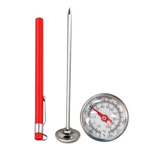 1Pc Bodenthermometer Garten,Bodentemperatur-Thermometer,Thermometer Garten,Gartenthermometer,Bodentemperaturmesser Aus Edelstahl,Gartenzubehör Kompost-Thermometer Für Topfpflanzen,Wetterstationen von LNYMZD