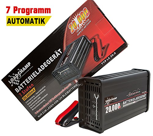 Loadchamp 20A automatisches Batterie Ladegerät AGM Gel Calcium Solar Akku LKW Batterie von LOADCHAMP intelligent charging germany