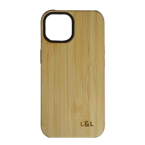 LOAM & LORE Holz-Bambus-Handyhülle für iPhone 15, echter Bambus, umweltfreundlich, stoßfest, kein Abfall, Holz-Schutzhülle für iPhone 15 LOAM & LORE Holz-Bambus-Handyhülle für iPhone 15, echter Bambus, umweltfreundlich, stoßfest, kein Abfall, Holz-Schutzhülle für iPhone 15 von LOAM & LORE
