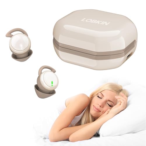 LOBKIN Ear Buds Schlaf Kopfhörer Schlaf Ohrstöpsel für Seite Schläfer Wireless Bluetooth 5.3 Mini unsichtbar ultraleichte Ohrhörer In Ear mit Mikrofon Rauschunterdrückung LOBKIN Ear Buds Schlaf Kopfhörer Schlaf Ohrstöpsel für Seite Schläfer Wireless Bluetooth 5.3 Mini unsichtbar ultraleichte Ohrhörer In Ear mit Mikrofon Rauschunterdrückung von LOBKIN