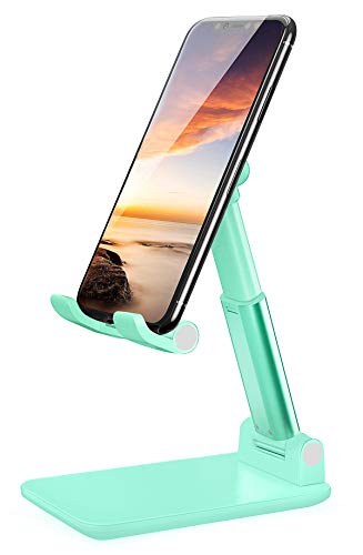 LOBKIN Verstellbar, Ständer Faltbar Multi-Winkel Handyhalterung, Handy und Tablet Ständer Kompatibel mit Laptop,Smartphone,Galaxy, Handy, Tablet von 4”-9,7” (Grün) von LOBKIN
