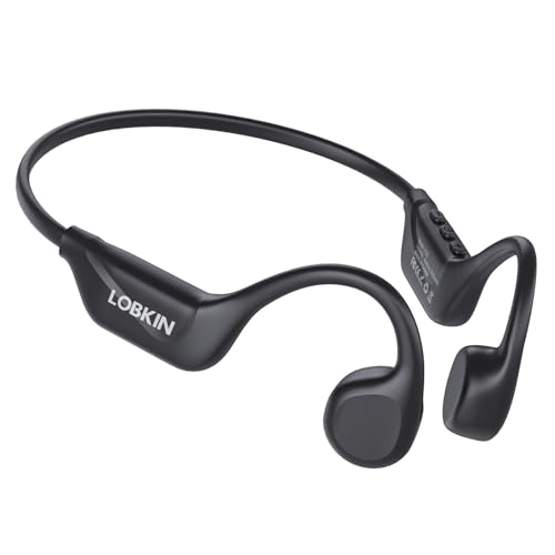 LOBKIN Knochenschall Kopfhörer Bluetooth,Open Ear Kopfhörer Kabellos 5.4 Bone Conduction Headphones,wasserdichte Schweißfeste Sportkopfhörer Kopfhörer für Fitness Radfahren Fahren Laufen LOBKIN Knochenschall Kopfhörer Bluetooth,Open Ear Kopfhörer Kabellos 5.4 Bone Conduction Headphones,wasserdichte Schweißfeste Sportkopfhörer Kopfhörer für Fitness Radfahren Fahren Laufen von LOBKIN