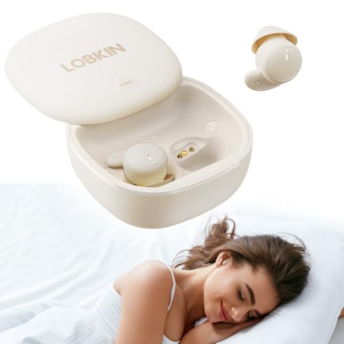 LOBKIN Schlaf-Kopfhörer, kabellos, Bluetooth 5.4, geräuschblockierende Schlafkopfhörer, Schlaf-Ohrhörer für Seitenschläfer, In-Ear, weiche Mini-unsichtbare Knospen zum Schlafen und Arbeiten LOBKIN Schlaf-Kopfhörer, kabellos, Bluetooth 5.4, geräuschblockierende Schlafkopfhörer, Schlaf-Ohrhörer für Seitenschläfer, In-Ear, weiche Mini-unsichtbare Knospen zum Schlafen und Arbeiten von LOBKIN