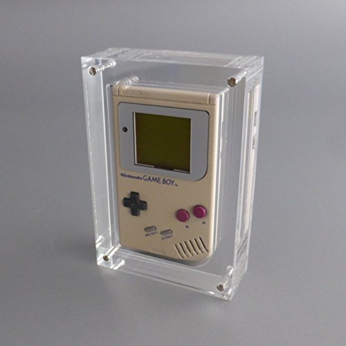 LOBOTEC Nintendo Gameboy Classic Acrylglas Block "Classic Star", Videospiel Retro Konsolen Case aus hochwertigem Plexiglas, Präsentation und passende Schutzhülle, Game Boy Gehäuse zum Verschrauben von LOBOTEC