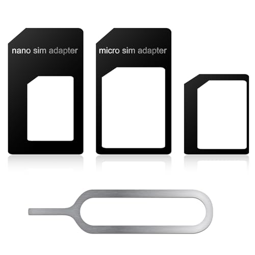 3 in 1 Karten Adapter kompatibel mit Karten Nano Karten SIM Karten Standard, Karten Adapter kompatibel mit Smartphone + Karte Nadel für SIM 3 in 1 Karten Adapter kompatibel mit Karten Nano Karten SIM Karten Standard, Karten Adapter kompatibel mit Smartphone + Karte Nadel für SIM von LOBVABA