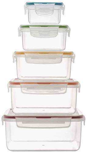 LOCK & LOCK HPL980CLQ5 Behälter-Set quadratisch 5-teilig von LOCK & LOCK