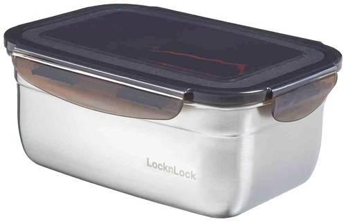 LOCK & LOCK STS815D Vorratsdose Edelstahl 1,1l mit schwarzem Deckel von LOCK & LOCK