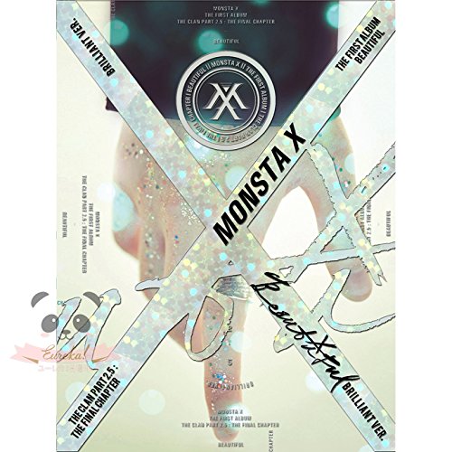 MONSTA X-[BEAUTIFUL] 1st Album BRILLIANT VER. CD+Photobook+Lyrics Booklet+PhotoCards+Stickers+Paper SEALED von LOEN ENTERTAINMENT