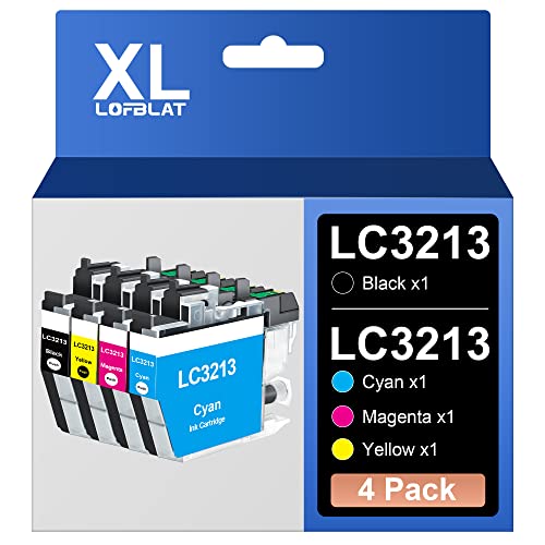 LOFBLAT LC-3213 XL Druckerpatronen Ersatz für Brother LC3213 LC-3213 Patronen XL Multipack für Brother MFC-J491DW MFC-J497DW DCP-J572dw MFC-J890DW MFC-J895DW DCP-J772DW DCP-J774DW (4er-Pack) von LOFBLAT