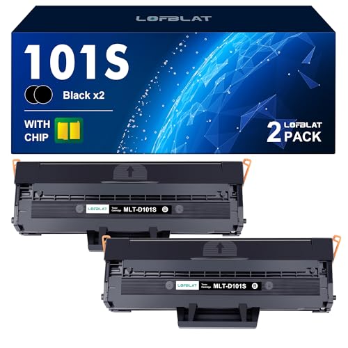 LOFBLAT MLT-D101S Toner Kompatibel für Samsung D101S MLT-D101S/ELS Schwarz Toner für Samsung ML-2165W ML-2165 ML-2160 SF-760P SCX-3405W SCX-3405 SCX-3400 SCX-3405FW SCX-3405F ML-2168 SF-760, 2er-Pack von LOFBLAT