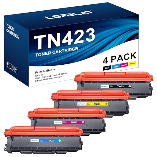 LOFBLAT TN423 TN-423 MFC-l8690cdw Toner als Ersatz für Brother TN-423 TN-421 TN423BK TN423C TN423M TN423Y für Brother HL-L8260CDW HL-L8360CDW MFC-L8690CDW MFC-L8900CDW DCP-L8410CDW Druckers (4er-Pack) von LOFBLAT
