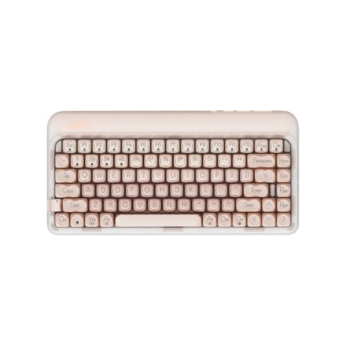 LOFREE DOT Foundation Mechanische Tastatur, 75% wiederaufladbare Hot-Swap-fähige Tastaturen mit 3 Arten Anschluss für Windows, Mac OS/Pink GATERON Baby Racoon Switches von LOFREE