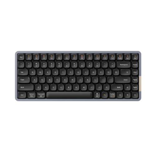 LOFREE Flow84 Low Profile Mechanische Tastatur, 75% wiederaufladbar, kabellose Tastaturen mit Bluetooth und Kabelverbindung für Windows, Mac OS/Phantom Tactile Switches, Space Black US-Layout von LOFREE