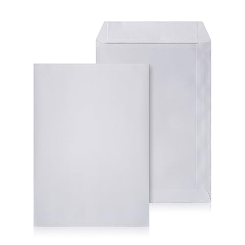LOGIC PACK Briefumschläge DIN C5 ohne Fenster Selbstklebend - Kuvert C5 Umschläge Weiß - Briefumschlag 162 x 229 mm - Briefkuvert ohne Fenster Versandtaschen C5 - Große Briefhüllen (25 Stück) von LOGIC PACK