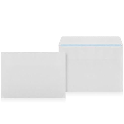 LOGIC PACK Briefumschläge DIN C6 ohne Fenster Selbstklebend - Kuvert C6 Umschläge Weiß - Briefumschlag 114 x 162 mm - Briefkuvert ohne Fenster Versandtaschen C6 - Große Briefhüllen (2000 Stück) von LOGIC PACK