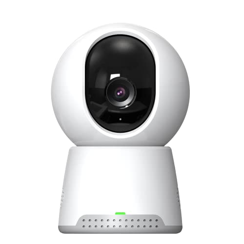 Logicom Home Cammy 360° Überwachungskamera, HD, 1080p, Home Security, WiFi, Bewegungserkennung, Infrarot-Nachtsicht, 360° Scan, programmierbar mit App, Weiß von LOGICOM