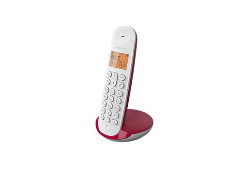 Logicom Iloa 150 Schnurloses Festnetztelefon ohne Anrufbeantworter – Solo – analoge und DECT-Telefone – Himbeere von LOGICOM