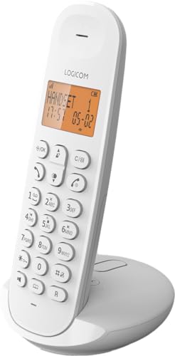 Logicom ILOA 155T Schnurloses Festnetztelefon mit Anrufbeantworter – Solo – Analoges und DECT-Telefon – Weiß Logicom ILOA 155T Schnurloses Festnetztelefon mit Anrufbeantworter – Solo – Analoges und DECT-Telefon – Weiß von LOGICOM