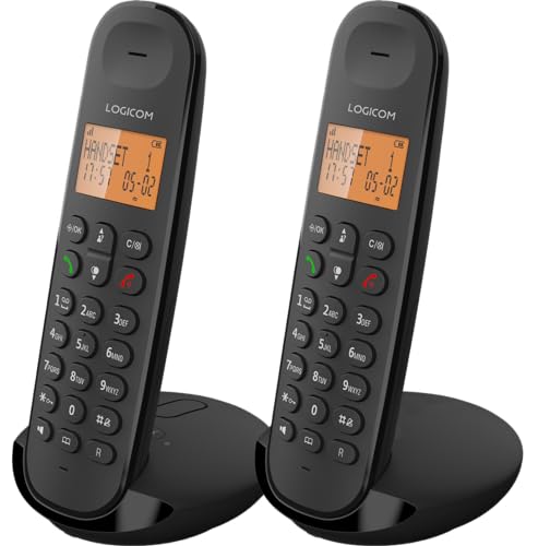 Logicom Iloa 255T Schnurloses Festnetztelefon mit Anrufbeantworter – Duo – analoge und DECT-Telefone – Schwarz Logicom Iloa 255T Schnurloses Festnetztelefon mit Anrufbeantworter – Duo – analoge und DECT-Telefone – Schwarz von LOGICOM