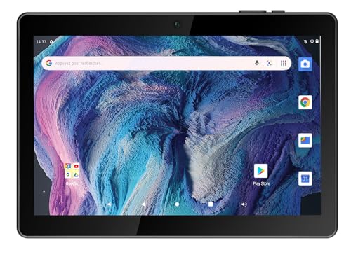 Logicom Tablet 130 Multimedia Erwachsene 10,1 Zoll – AV Kamera 2 MP/AR 5 MP – Video-Player – Videoanrufe – WLAN – Bluetooth – USB-C – Android 13 – Speicher 32 GB – Akku 5000 mAh – Schwarz von LOGICOM