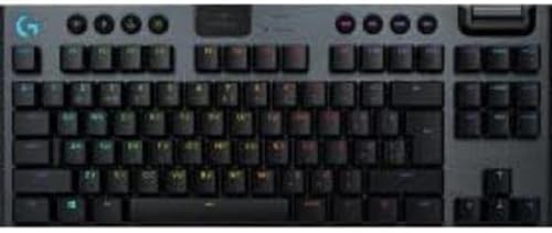 LOGITECH-ACCESSORIES G915 TKL Tenkeyless Lightspeed Wireless RGB Mechanical Gaming Keyboard, Flachschalter,LIGHTSYNC RGB,Erweiterte Bluetooth Unterstützung,Belgisches AZERTY Layout-Schwarz(920-010588) von LOGITECH - ACCESSORIES