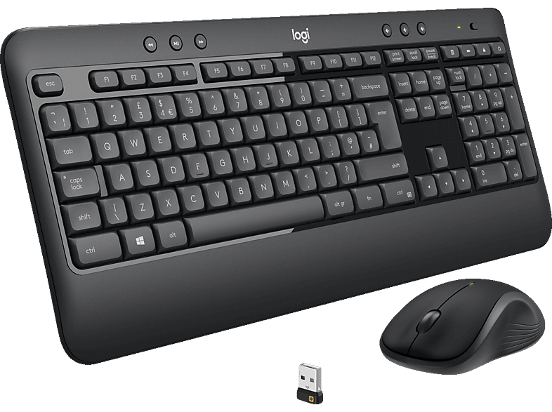 LOGITECH - B2B MK540 Advanced, Tastatur & Maus Set, kabellos, Schwarz von LOGITECH - B2B