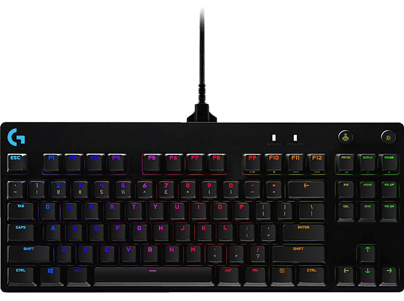 LOGITECH Clicky G Pro Mechanical, Gaming Tastatur, Mechanisch, Sonstiges, kabelgebunden, Schwarz von LOGITECH