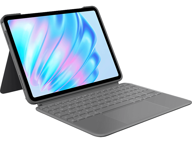 LOGITECH Combo Touch für iPad Air 11 Zoll (M2), (5. Generation – 2022) Tastatur-Case Oxford Grey von LOGITECH