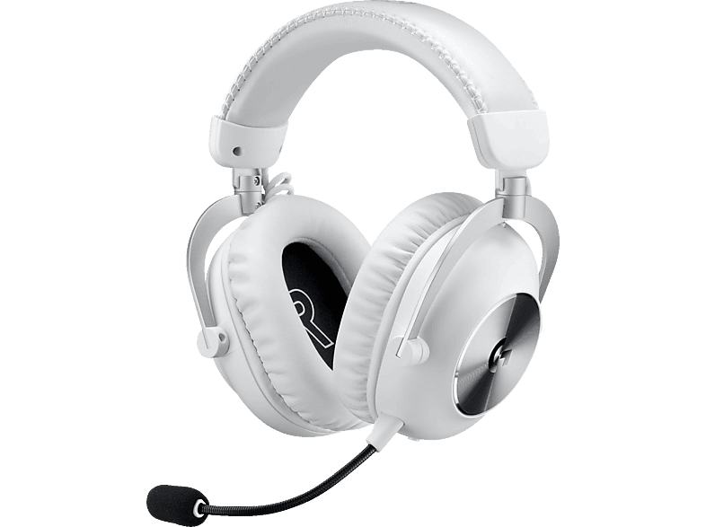 LOGITECH G PRO X 2 LIGHTSPEED Wireless, Over-ear Gaming Headset Bluetooth Weiß von LOGITECH