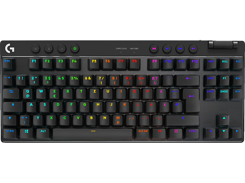 LOGITECH G Pro X TKL Lightspeed LIGHTSYNC RGB, Gaming Tastatur, Mechanisch, Logitech GX Brown, Kabellos, Schwarz LOGITECH G Pro X TKL Lightspeed LIGHTSYNC RGB, Gaming Tastatur, Mechanisch, Logitech GX Brown, Kabellos, Schwarz von LOGITECH