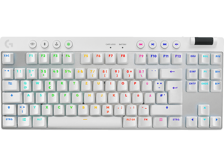 LOGITECH G Pro X TKL Lightspeed LIGHTSYNC RGB, Gaming Tastatur, Mechanisch, Logitech GX Brown, Kabellos, Weiß LOGITECH G Pro X TKL Lightspeed LIGHTSYNC RGB, Gaming Tastatur, Mechanisch, Logitech GX Brown, Kabellos, Weiß von LOGITECH