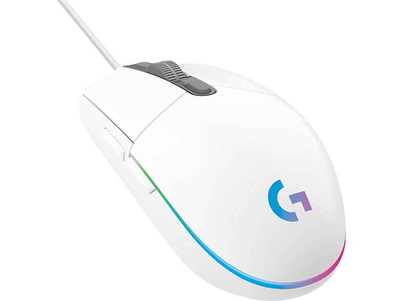 LOGITECH G203 LIGHTSYNC Gaming Maus, Weiß von LOGITECH